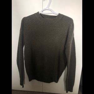Army green sweater